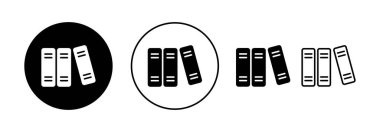 Web ve mobil uygulama için kütüphane simgesi vektörü. eğitim işareti ve sembol