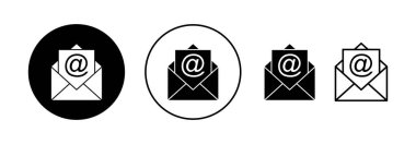 Web ve mobil uygulama için e- posta simgesi vektörü. e-posta işareti ve sembol. E- posta simgesi. Zarf simgesi