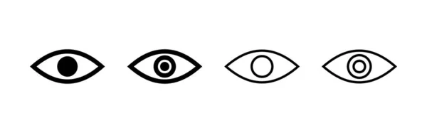 Vettore Dell Icona Dell Occhio Segno Simbolo Degli Occhi Icona — Vettoriale Stock