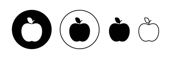 Apple Ikon Vektor För Webb Och Mobilapp Apple Tecken Och — Stock vektor