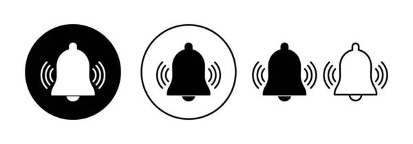 Wektor Bell Icon Dla Aplikacji Internetowej Mobilnej Znak Powiadomienia Symbol — Wektor stockowy