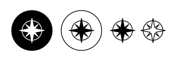 Compass Icon Vector Web Mobile App Arrow Compass Icon Sign — Stok Vektör
