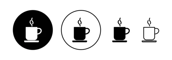Coffee Cup Icon Vector Web Mobile App Cup Coffee Sign — ストックベクタ