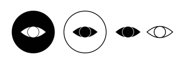 Вектор Піктограм Очей Веб Мобільного Додатку Знак Очей Символ Погляд — стоковий вектор