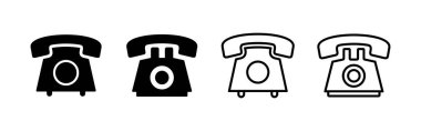 Telefon ikonu vektörü. telefon işareti ve sembol