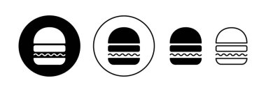Burger icon vector for web and mobile app. burger sign and symbol. hamburger