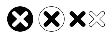 Close icon vector for web and mobile app. Delete sign and symbol. cross sign