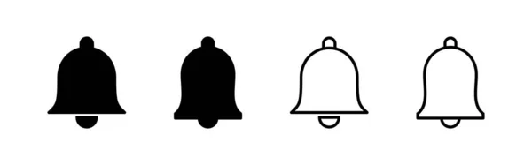 Bell Vector Icono Signo Notificación Símbolo Para Diseño Del Sitio — Vector de stock
