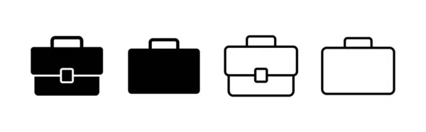 Briefcase Icon Vector Suitcase Sign Symbol Luggage Symbol — Stock Vector
