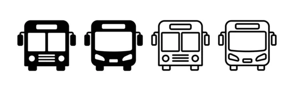 Vektor Ikony Sběrnice Značka Symbol Autobusu — Stockový vektor