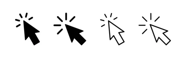 Klicken Sie Auf Icon Vektor Pfeilzeichen Und Symbol Cursor Symbol — Stockvektor