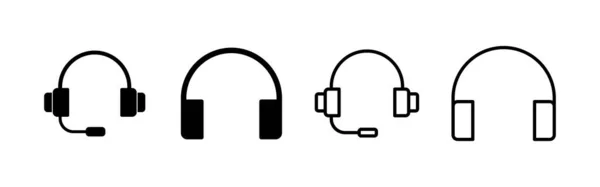 Kulaklık Ikonu Vektörü Mza Sembol — Stok Vektör