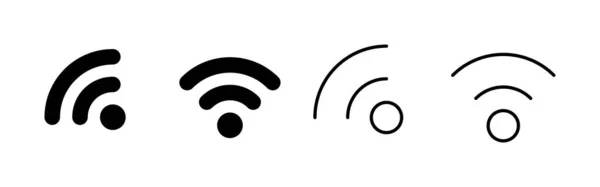 Wifi Wektor Ikony Znak Symbol Sygnału Ikona Bezprzewodowa — Wektor stockowy