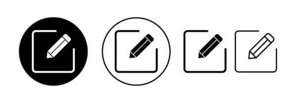 Edit Icon Vector Web Mobile App Edit Document Sign Symbol — Stock Vector