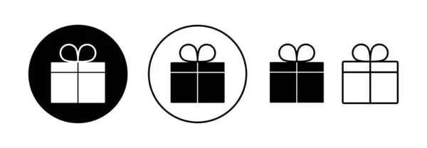 Gift Icon Vector Web Mobile App Gift Sign Symbol Birthday — 图库矢量图片