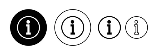 Information Sign Icon Vector Web Mobile App Sign Symbol Question — Image vectorielle