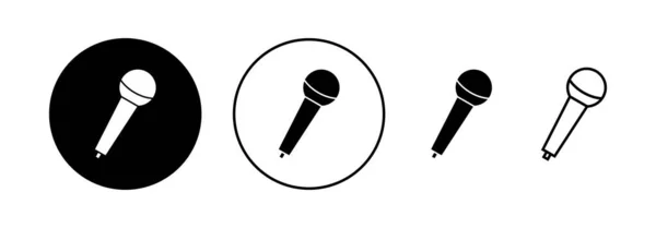 Mikrofonní Ikona Vektor Pro Webové Mobilní Aplikace Znak Symbol Karaoke — Stockový vektor