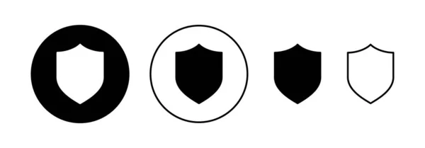 Icono Escudo Vector Para Web Aplicación Móvil Icono Protección Signo — Vector de stock