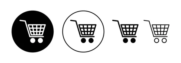 Vettore Icone Dello Shopping App Web Mobile Segno Simbolo Del — Vettoriale Stock