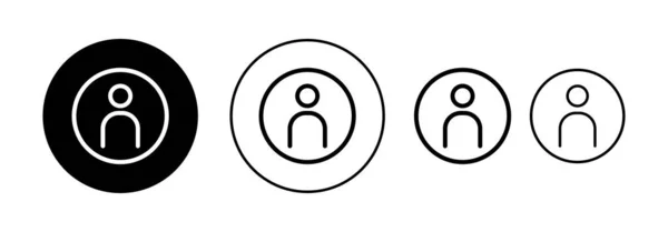 Vecteur Icônes Utilisateur Pour Application Web Mobile Signe Symbole Personne — Image vectorielle
