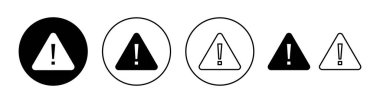 Exclamation danger sign for web and mobile app. attention sign and symbol. Hazard warning attention sign