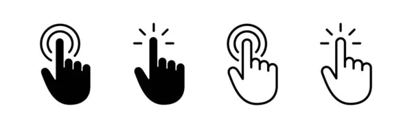 Hand Cursor Icon Vector Cursor Sign Symbol Hand Cursor Icon — Stock Vector
