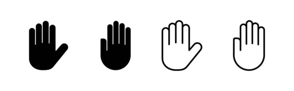 Hand Ikon Vektor Handtecken Och Symbol Palm — Stock vektor
