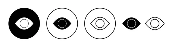 Augensymbolset Für Web Und Mobile App Augenzeichen Und Symbol Ikone — Stockvektor