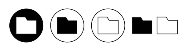 Набір Піктограм Тек Веб Мобільного Додатку Знак Символ Теки — стоковий вектор