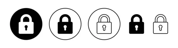 stock vector Lock icon set  for web and mobile app. Padlock sign and symbol. Encryption icon. Security symbol