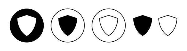Ícone Escudo Definido Para Web Aplicativo Móvel Ícone Proteção Signo —  Vetores de Stock