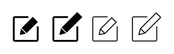 Upravit Vektor Ikon Upravit Znak Symbol Dokumentu Upravit Ikonu Textu — Stockový vektor