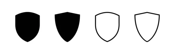 Vetor Ícone Escudo Ícone Proteção Signo Símbolo Segurança —  Vetores de Stock