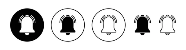 Bell Icône Réglé Pour Web Application Mobile Signe Notification Symbole — Image vectorielle
