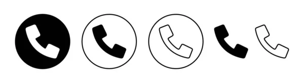 Call Icon Vector Web Mobile App Telephone Sign Symbol Phone — Stock Vector