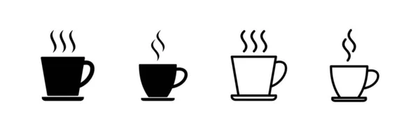 Tasse Café Icône Vecteur Tasse Signe Symbole Café — Image vectorielle