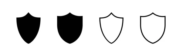Vettore Icona Scudo Icona Protezione Segno Simbolo Sicurezza — Vettoriale Stock