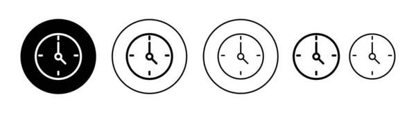 Uhrsymbolset Für Web Und Mobile App Zeitzeichen Und Symbol Uhr — Stockvektor