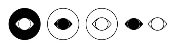 Pictograma Ochi Set Pentru Aplicații Web Mobile Semn Ochi Simbol — Vector de stoc