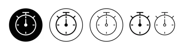 Ikona Stoper Dla Aplikacji Webowych Mobilnych Znak Czasowy Symbol Ikona — Wektor stockowy