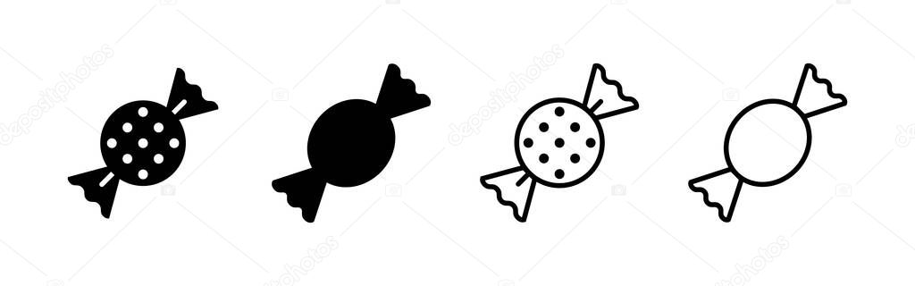 Candy icon vector. candy sign and symbol.
