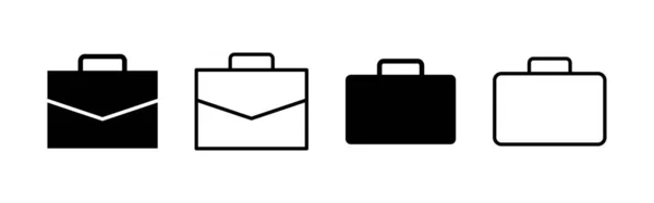 Aktatáska Ikon Vektor Bőrönd Jel Szimbólum Bőröndszimbólum — Stock Vector