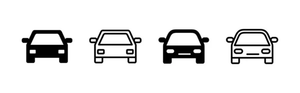 Auto Symbol Vektor Autoschild Und Symbol Kleine Limousine — Stockvektor