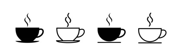 Kaffeetassen Icon Vektor Tasse Ein Kaffeeschild Und Symbol — Stockvektor