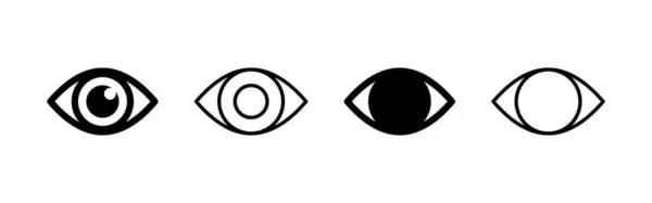 Вектор Значка Глаза Знак Глаза Символ Иконка Look Vision — стоковый вектор