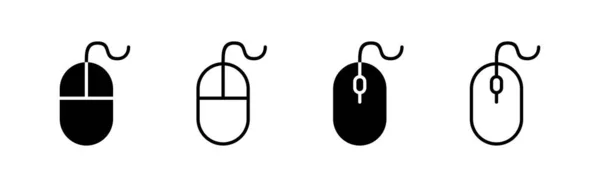 Mouse Icon Vector Click Sign Symbol Pointer Icon Vector — Stock Vector