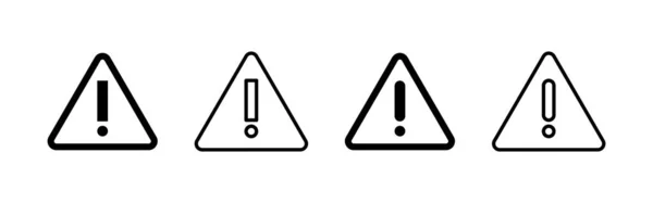 Ausrufegefahr Symbolvektor Aufmerksamkeitszeichen Und Symbol Gefahrenwarnschild — Stockvektor