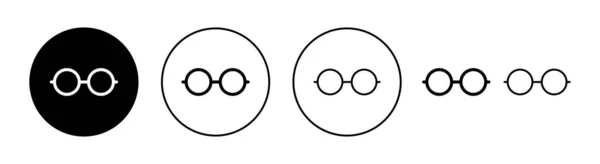 Ícone Óculos Definido Para Web Aplicativo Móvel Sinal Óculos Símbolo — Vetor de Stock