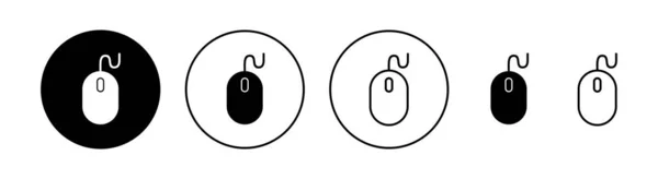 Ikona Myszy Dla Aplikacji Webowych Mobilnych Kliknij Znak Symbol Wektor — Wektor stockowy