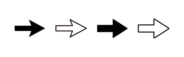 矢印アイコンベクトル ウェブデザインのための矢印記号とシンボル — ストックベクタ